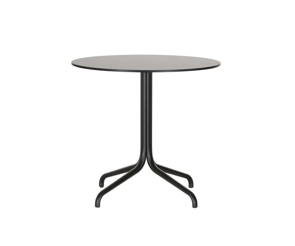 Vitra - Belleville Bistro Table outdoor Ø796 cm - Vollkernmaterial schwarz - indoor