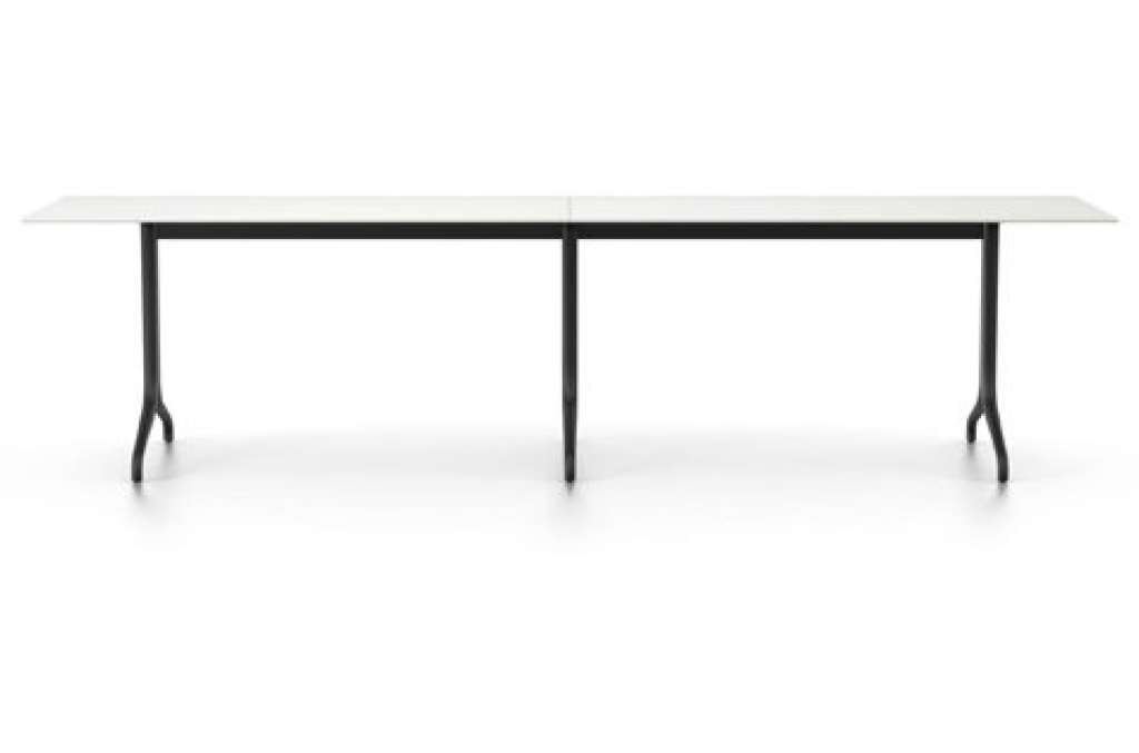 Vitra - Belleville Bitro Table outdoor 75x300 cm - Vollkernmaterial weiß - indoor