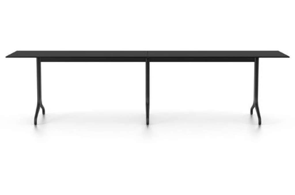Vitra - Belleville Bitro Table outdoor 75x300 cm - Vollkernmaterial schwarz - indoor