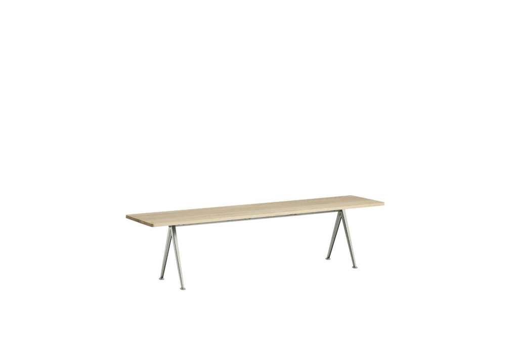 HAY - Pyramid Bank - Eiche matt lackiert - Gestell beige - 190 cm - indoor