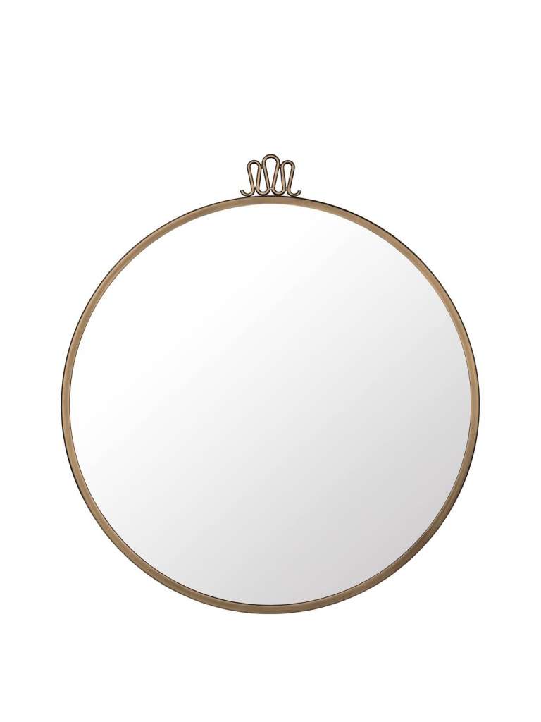 Gubi - Randaccio Spiegel - vintage brass - Ø 60 cm - indoor