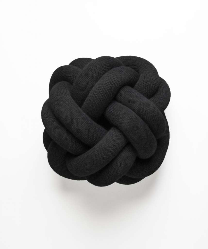 Design House Stockholm - Knot Kissen - anthrazit - indoor