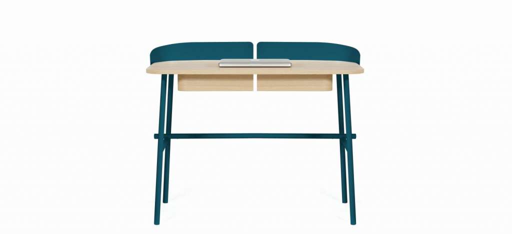 Harto - Victor Büro Schreibtisch - petrolblau - indoor