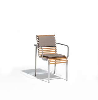 extremis - Extempore Stuhl taupe - Jatoba hardwood - outdoor