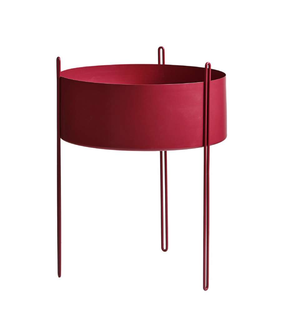 Woud - Pidestall Blumentopf - Large, red - indoor