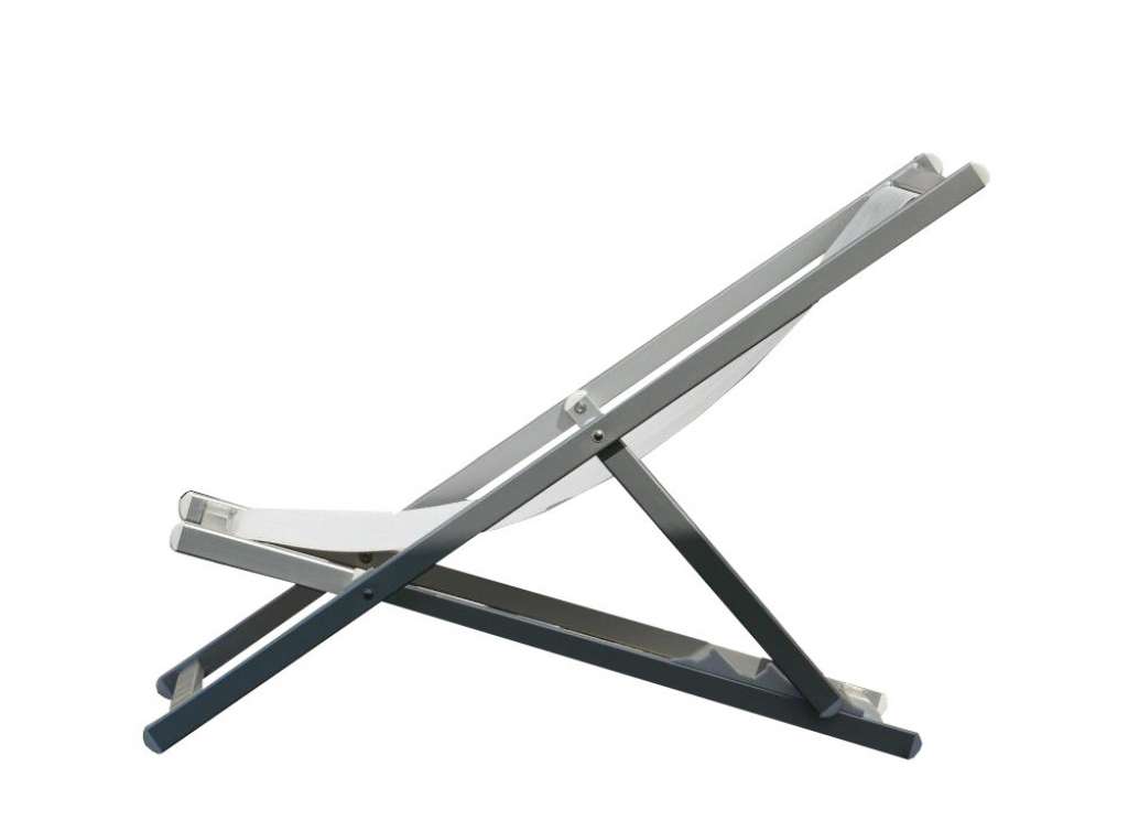 Jan Kurtz - Rimini Deckchair - Cadre: Aluminium weiß - - outdoor