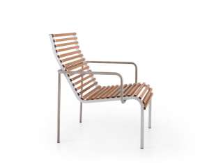 extremis - Extempore Niedriger Sessel taupe - Jatoba hardwood - outdoor