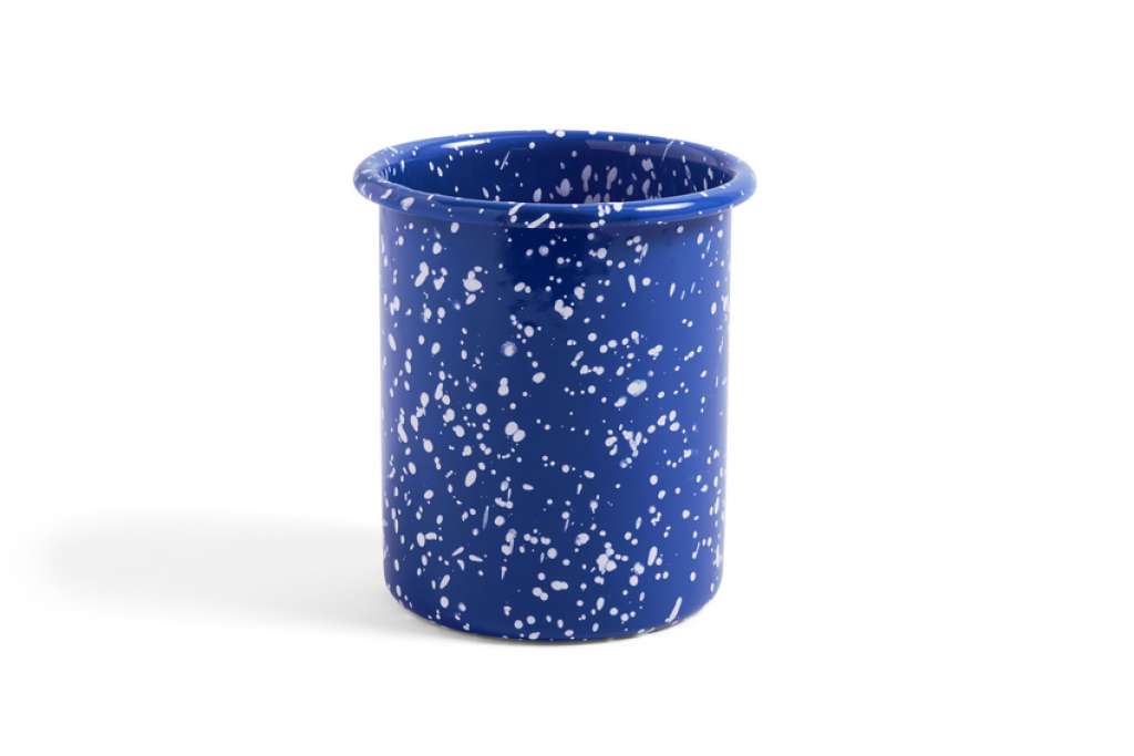 HAY - Enamel Utensilienhalter - blue sparkle - indoor