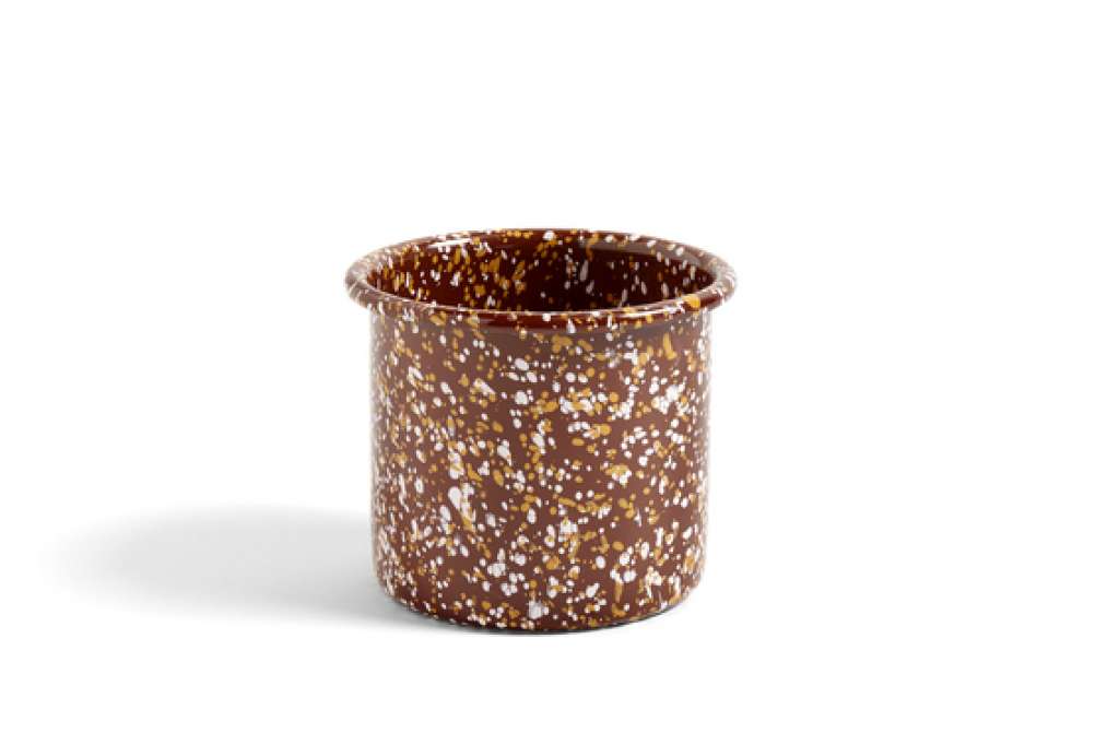 HAY - Enamel Kräutertopf - brown - indoor