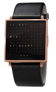 Biegert&Funk - Qlocktwo W - Armbanduhr - französisch - roségold matt - S - indoor