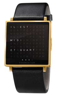 Biegert&Funk - Qlocktwo W - Armbanduhr - französisch - gold matt - M - indoor