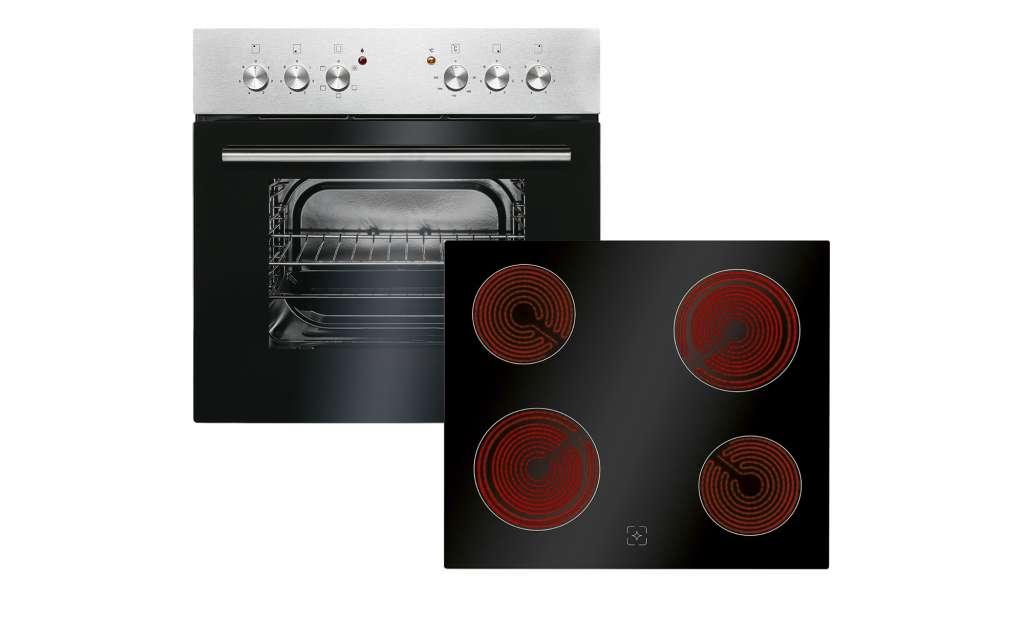 Bomann Einbau-Herdset  EHBC 560.1 IX ¦ silber ¦ Edelstahl, Glas , Metall-lackiert ¦ Maße (cm): B: 59,5 H: 59 T: 51,5 Elektrogeräte > Backöfen, Herde & Kochfelder - Höffner