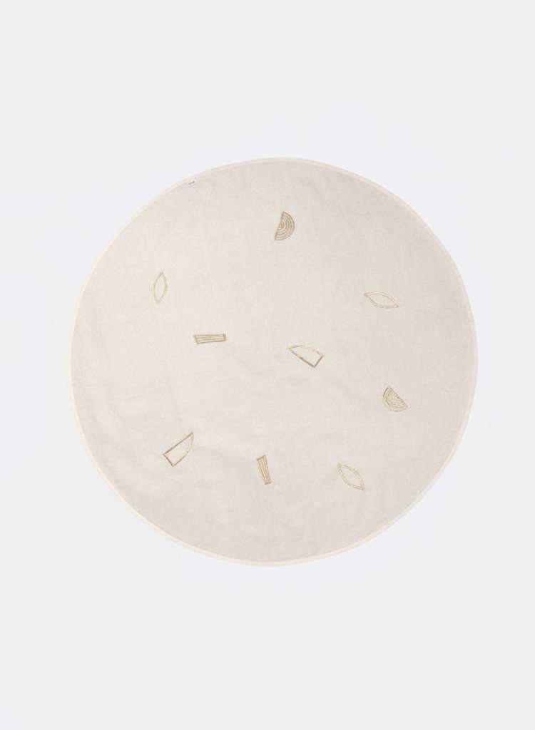 ferm LIVING - Weihnachtsbaum Teppich - gebrochenes weiß - indoor