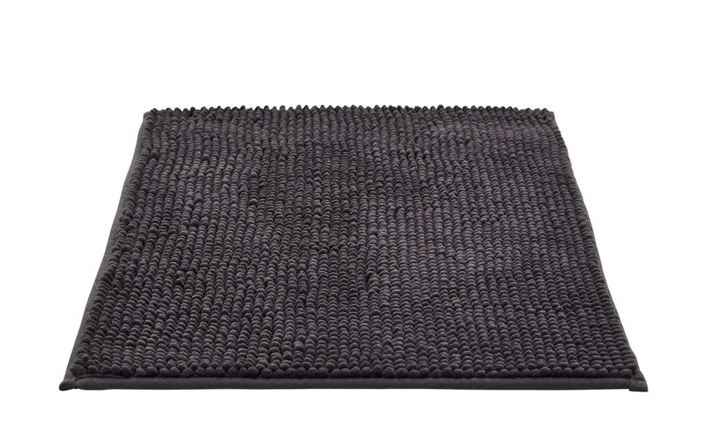 Badematte  Happy ¦ grau ¦ 100% Polyester ¦ Maße (cm): B: 40 Badtextilien und Zubehör > Badematten & Badvorleger - Höffner