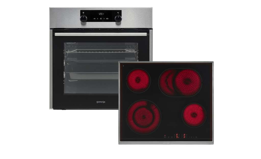 gorenje Backofen-Set  Hot Chili BO ¦ silber ¦ Glas , Edelstahl, Metall ¦ Maße (cm): B: 59,7 H: 59,5 T: 54,7 Elektrogeräte > Backöfen, Herde & Kochfelder - Höffner