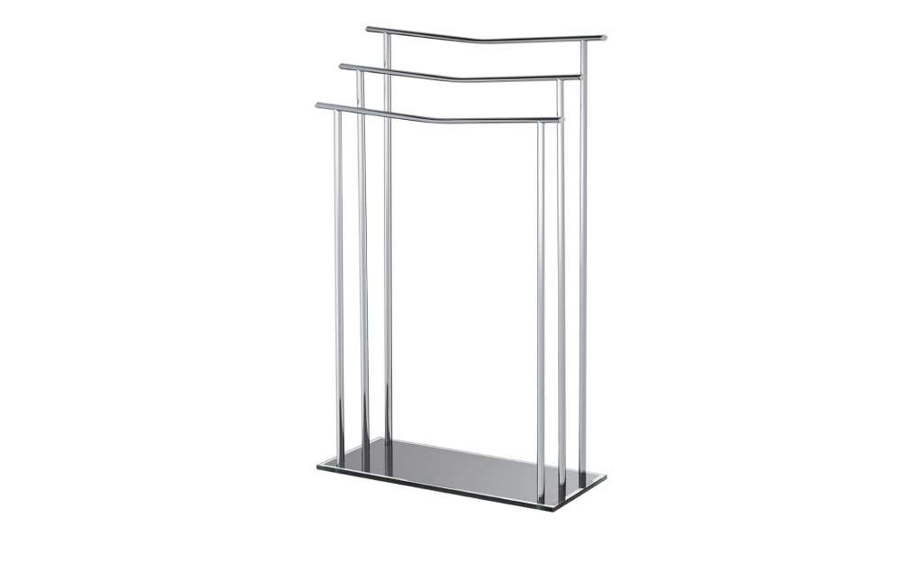 KHG Handtuchständer ¦ silber ¦ Edelstahl ¦ Maße (cm): B: 20 H: 74 Badtextilien und Zubehör > Badaccessoires - Höffner