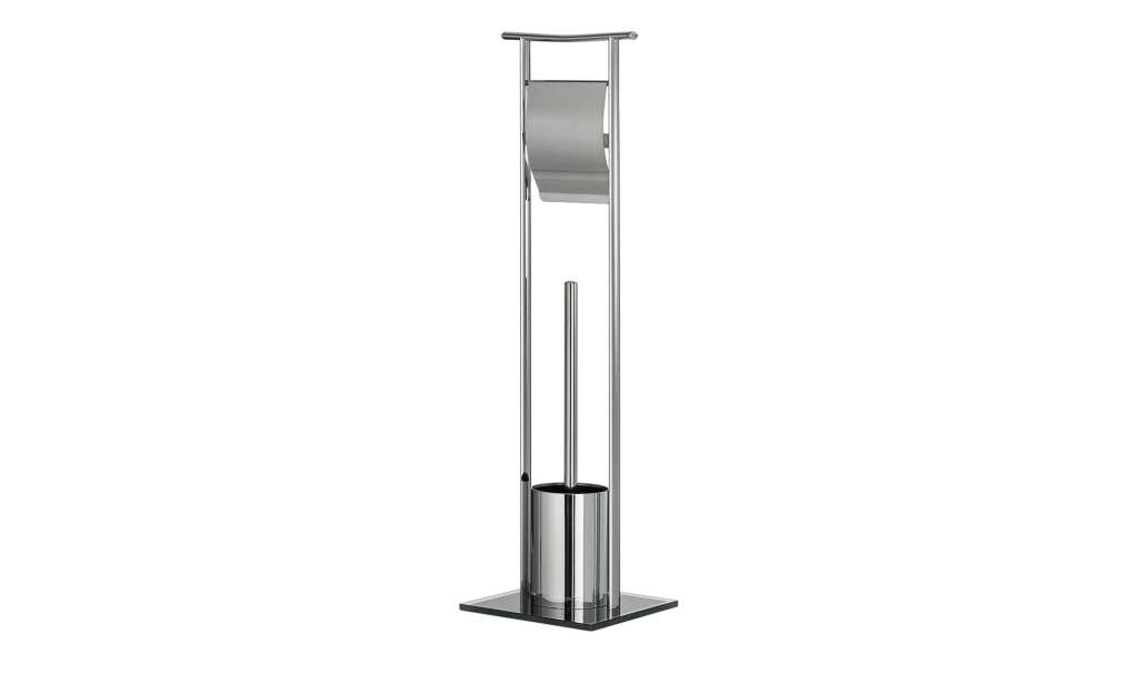 KHG Stand WC Garnitur ¦ silber ¦ Edelstahl ¦ Maße (cm): B: 19 H: 69,5 Badtextilien und Zubehör > Badaccessoires - Höffner