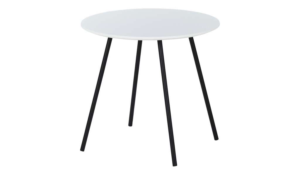 Beistelltisch  Canneto ¦ weiß ¦ Maße (cm): H: 45 Ø: [48.0] Tische > Beistelltische > Beistelltische ohne Rollen - Höffner