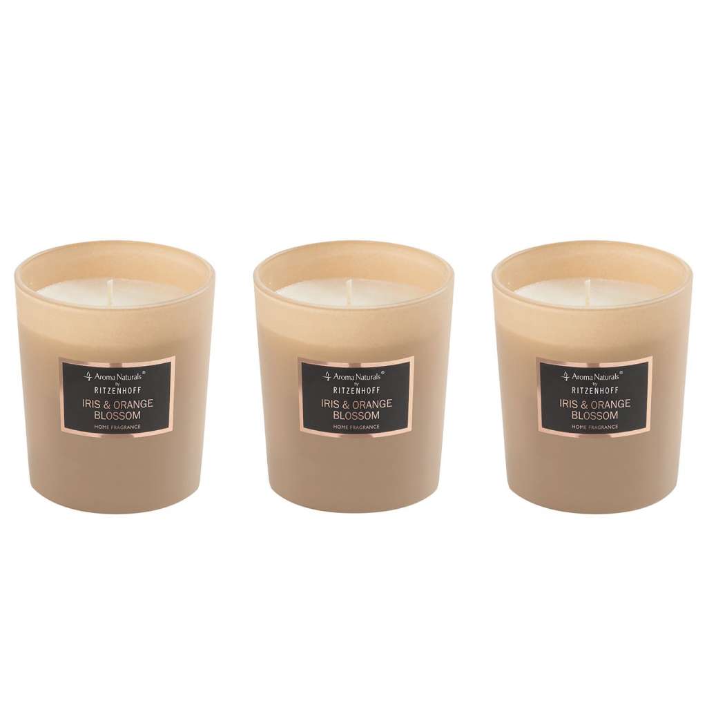 home24 Duftkerzen Iris und Or. Blossom (3er-Set)