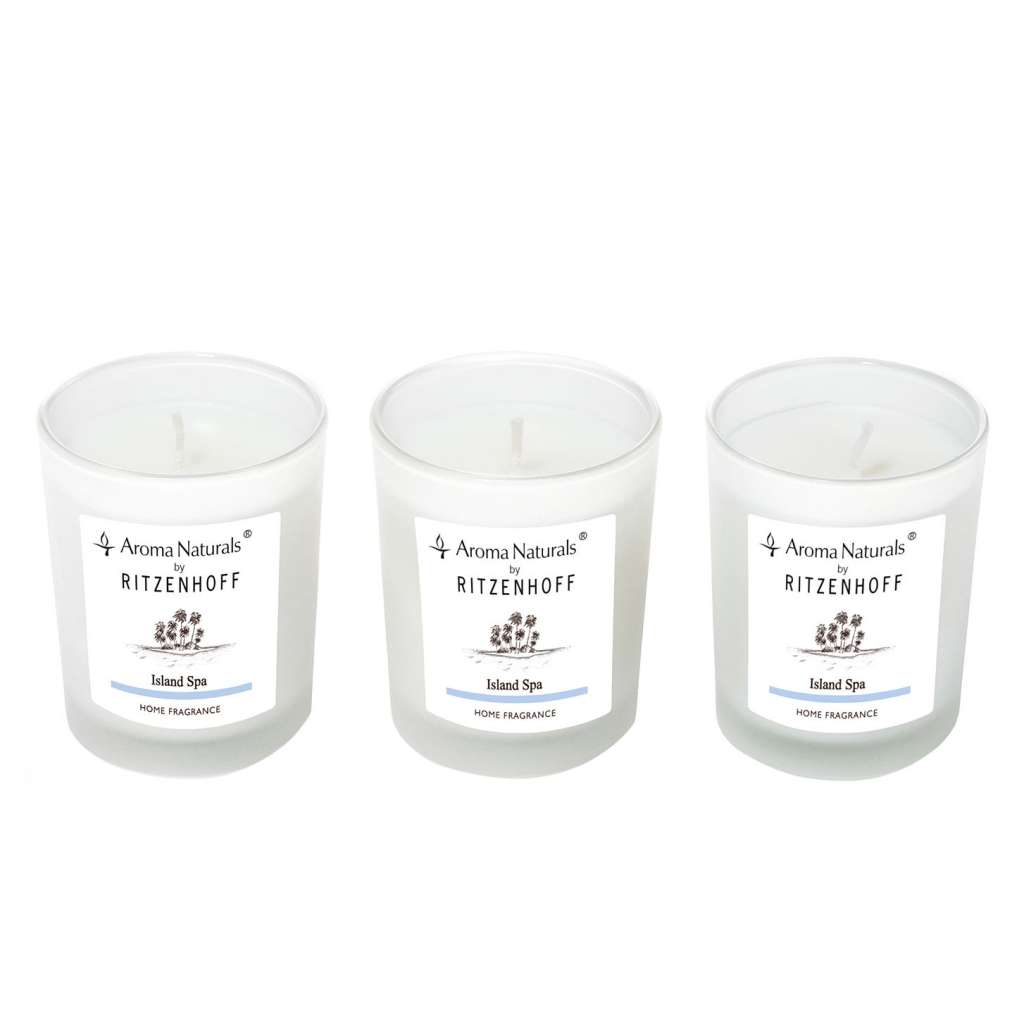 home24 Duftkerzen Island Spa (3er-Set)