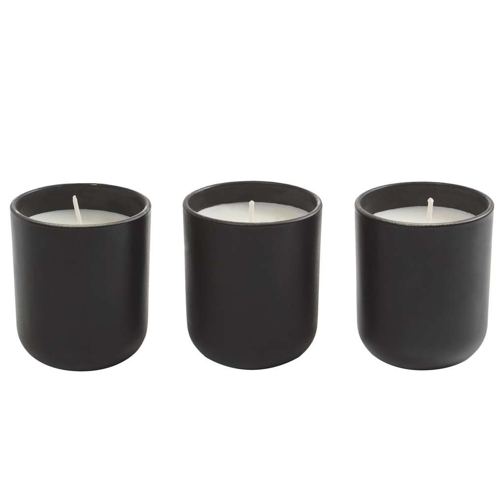 home24 Duftkerzen Black Amber (3er-Set)
