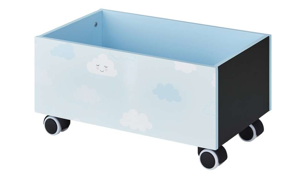 Uups Aufbewahrungsbox  Wolke ¦ rosa/pink ¦ Holzwerkstoff lackiert, bedruckt, Rollen aus Kunststoff und gummierung ¦ Maße (cm): B: 30 H: 25 Baby > Unterwegs > Boxen - Höffner