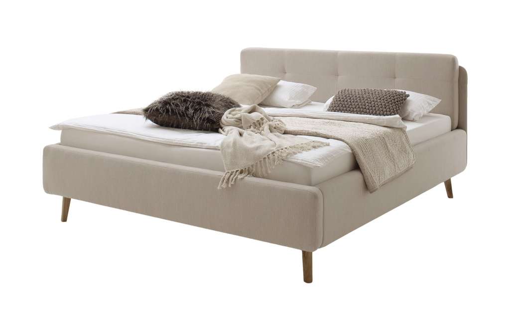 Bettgestell  Loop ¦ beige ¦ Maße (cm): B: 200 H: 102 Betten > Futonbetten - Höffner