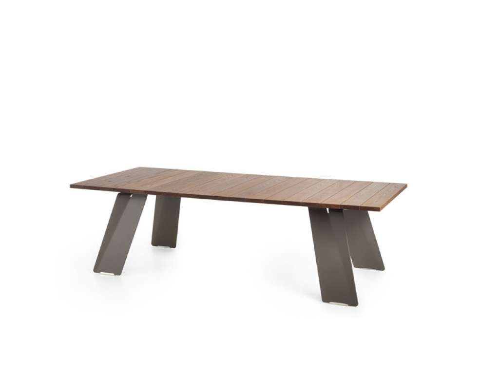 extremis - Pontsun Gartentisch, erdbraun 255cm - H.O.T.wood - H.O.T.wood - indoor