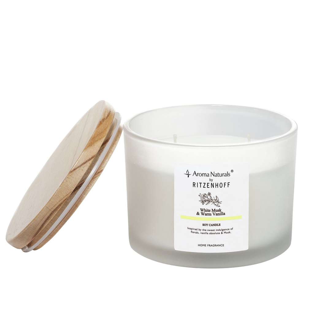 home24 Duftkerze White Musk und Warm Vanilla