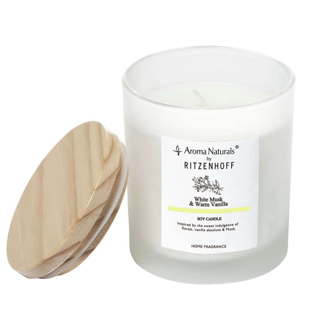 home24 Duftkerze White Musk und Warm Vanilla