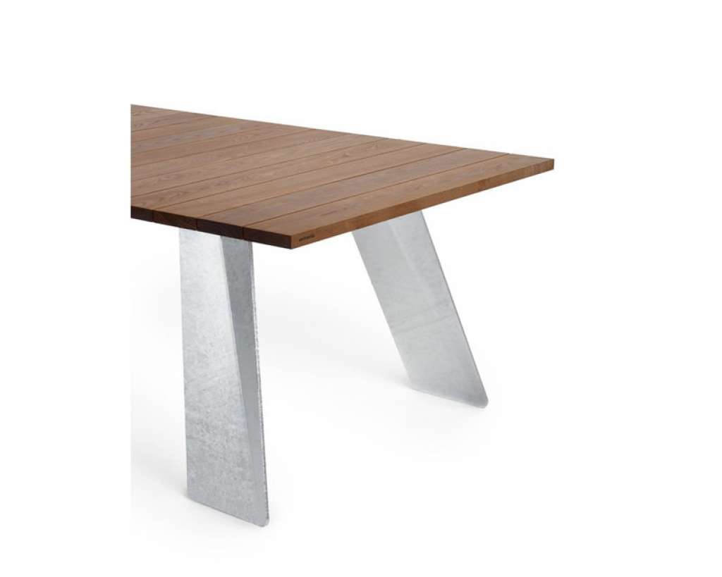 extremis - Pontsun Gartentisch, feuerverzinkt 395cm - H.O.T.wood - indoor