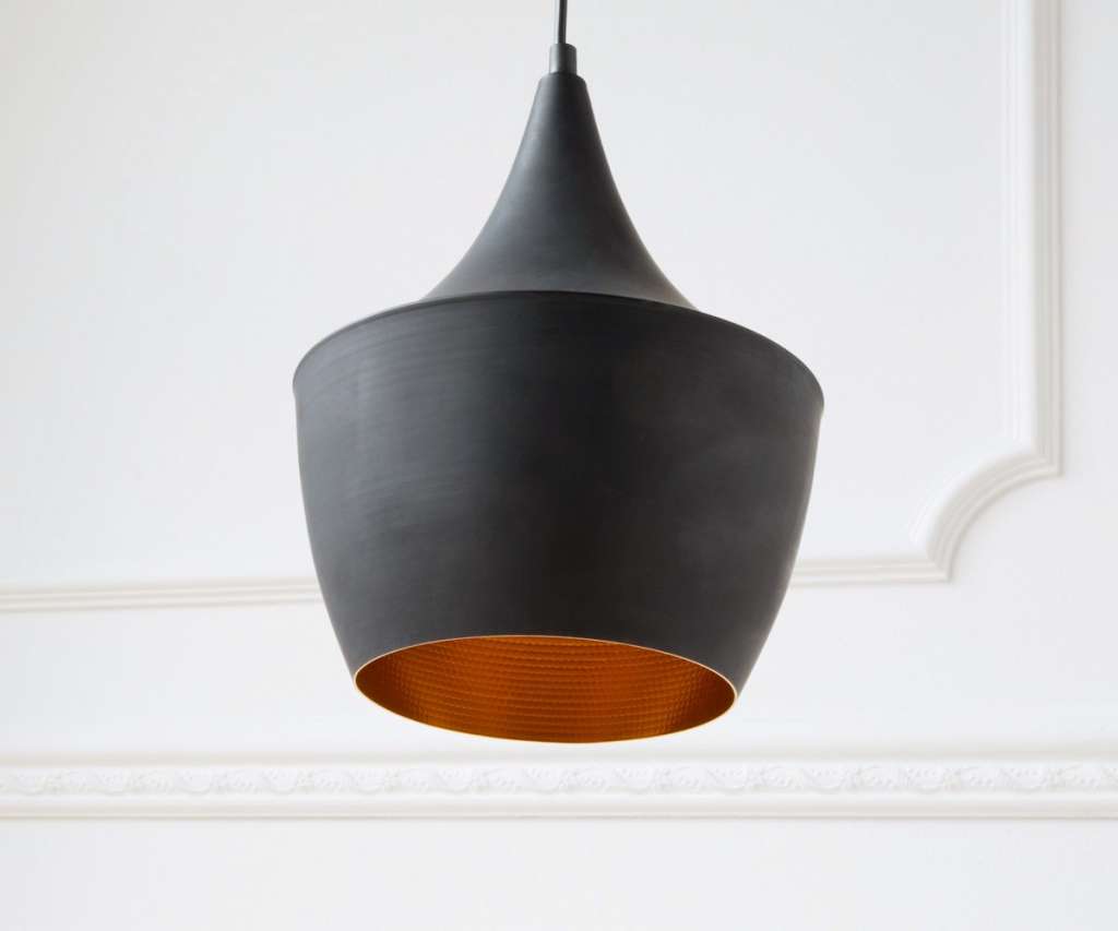 DELIFE Pendelleuchte Calathia 17 cm Schwarz Matt Aluminium, Hängeleuchten
