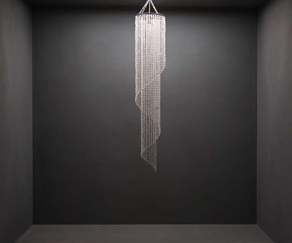 DELIFE Hängeleuchte Big-Strass 30x175 cm Transparent, Hängeleuchten