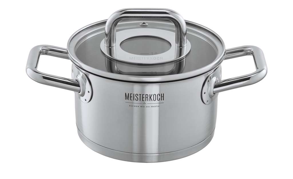 Meisterkoch Bratentopf 16cm ¦ silber ¦ Edelstahl ¦ Maße (cm): H: 9,5 Ø: [16.0] Töpfe & Pfannen & Zubehör > Töpfe - Höffner