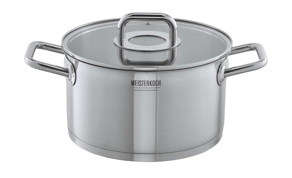 Meisterkoch Bratentopf 24cm ¦ silber ¦ Edelstahl ¦ Maße (cm): H: 13,5 Ø: [24.0] Töpfe & Pfannen & Zubehör > Töpfe - Höffner