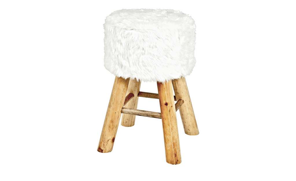 Hocker ¦ weiß ¦ Maße (cm): B: 30 H: 45 T: 30 Ø: [30.0] Polstermöbel > Hocker > Polsterhocker - Höffner