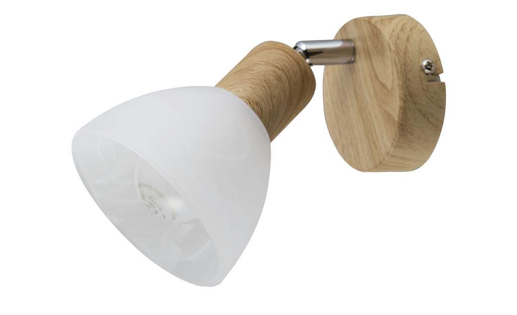 Wandstrahler mit Holz ¦ braun Lampen & Leuchten > Innenleuchten > Strahler & Spots - Höffner