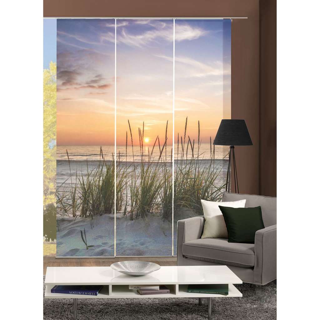 home24 Schiebevorhang Evening (3er-Set)
