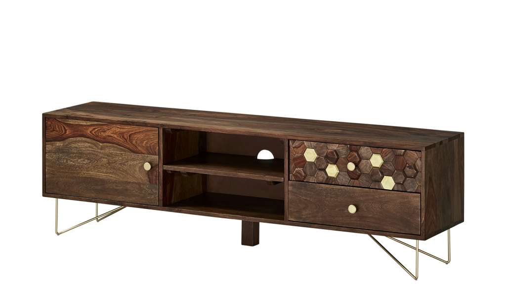 TV- Lowboard  Mitsu ¦ holzfarben ¦ Maße (cm): B: 160 H: 48 T: 35 TV- & Media Möbel > TV-Racks - Höffner
