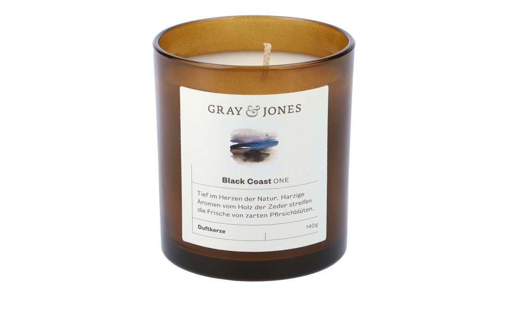 Gray & Jones Duftkerze  Black Coast ONE ¦ Glas , Wachs ¦ Maße (cm): H: 7,5 Ø: [7.0] Dekoration > Kerzen & Lichter - Höffner