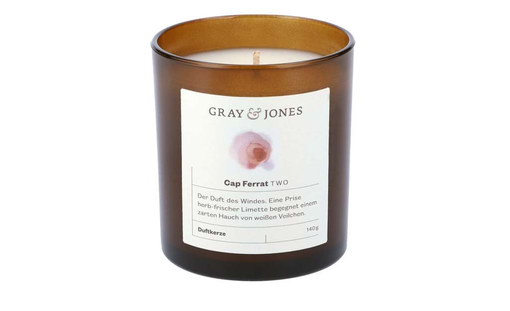 Gray & Jones Duftkerze  Cap Ferrat TWO ¦ Glas , Wachs ¦ Maße (cm): H: 7,5 Ø: [7.0] Dekoration > Kerzen & Lichter - Höffner