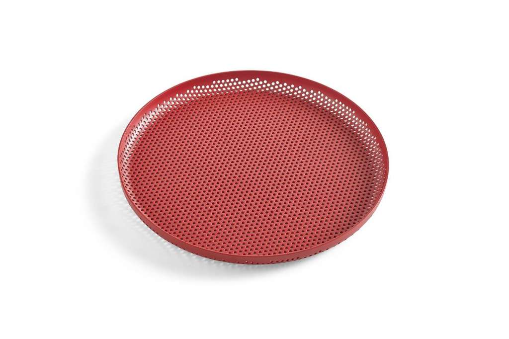 HAY - Perforiertes Tablett - red - M - indoor