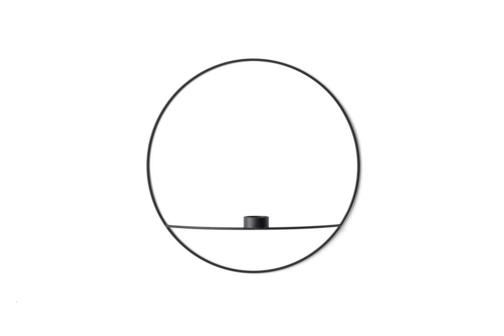 Menu - POV Circle Teelichthalter - schwarz - L - indoor