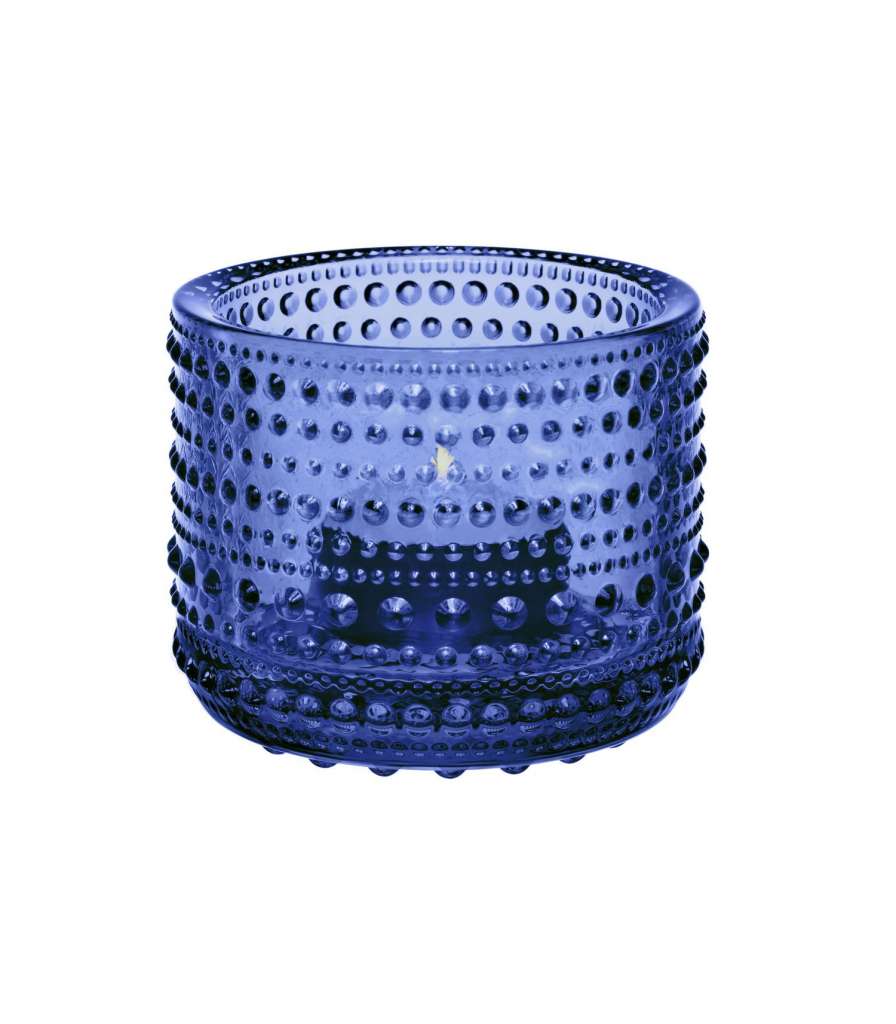 Iittala - Kastehelmi Votive Windlicht - regenblau - indoor