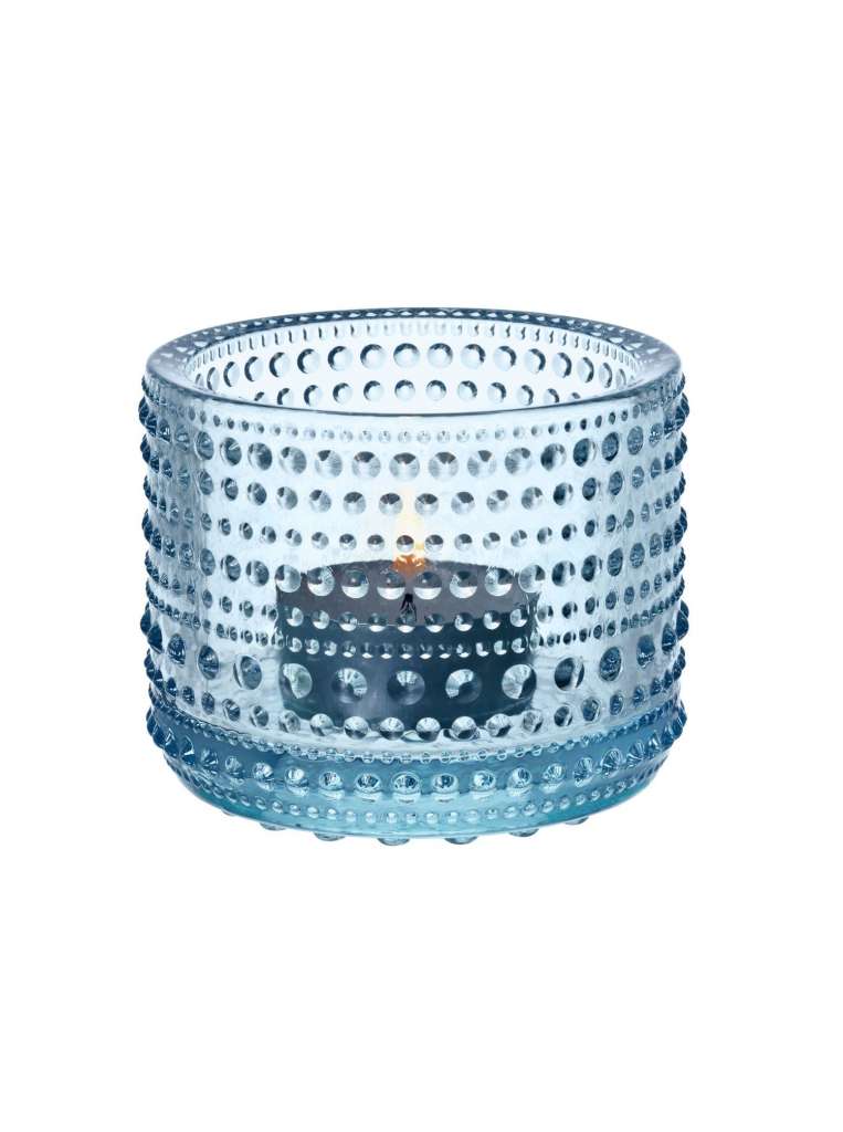 Iittala - Kastehelmi Votive Windlicht - hellblau - indoor