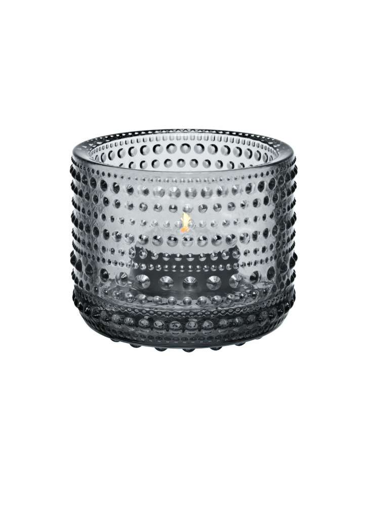 Iittala - Kastehelmi Votive Windlicht - grau - indoor