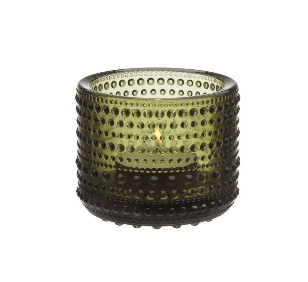 Iittala - Kastehelmi Votive Windlicht - mossgrün - indoor