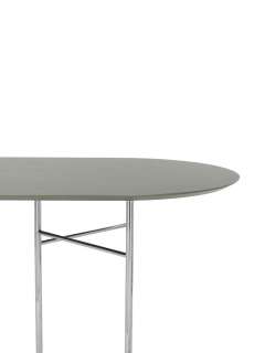 ferm LIVING - Mingle Tischplatte oval - tarkett - 220 cm - indoor