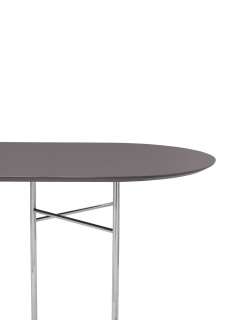 ferm LIVING - Mingle Tischplatte oval - taupe - 220 cm - indoor