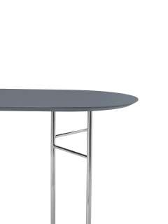 ferm LIVING - Mingle Tischplatte oval - nebelblau - 150 cm - indoor